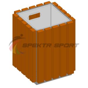 Купить Урна металлическая в деревянной обрешетке SP МФ400 в Велиже 