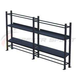 Купить Модульный стеллаж для гантелей, гирь и медболов 3780х430х1950 (2 секции) в Велиже 