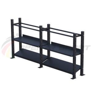 Купить Модульный стеллаж для гантелей, гирь и медболов 3780х430х1200 (2 секции) в Велиже 
