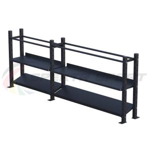 Купить Модульный стеллаж для гантелей, гирь и медболов 3180х430х1200 (2 секции) в Велиже 