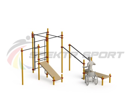 Купить Спортивный комплекс для инвалидов-колясочников WRK-D20_76mm в Велиже 